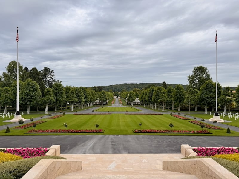 Aisne Marne American Cemetery long view