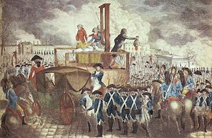 guillotine execution of Louis XVI