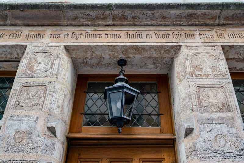 Front of Nicolas Flamel's house, the oldest house in Paris Front of Nicolas Flamel's house, the oldest house in Paris