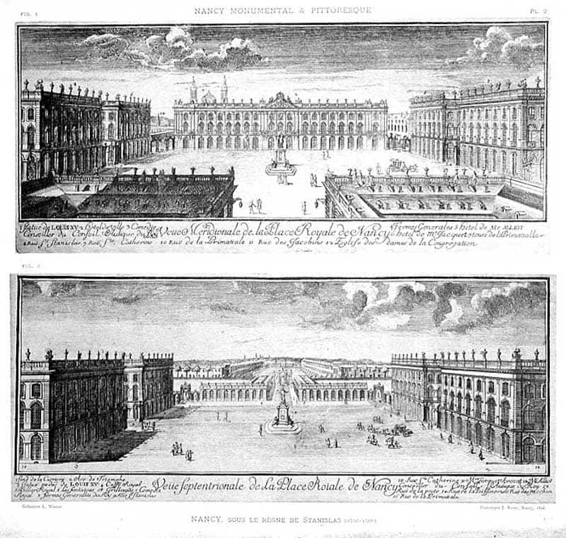Place Stanislas in 1754