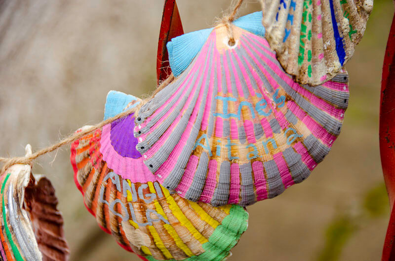 shells hanging in t-Jean-Pied-de-Port