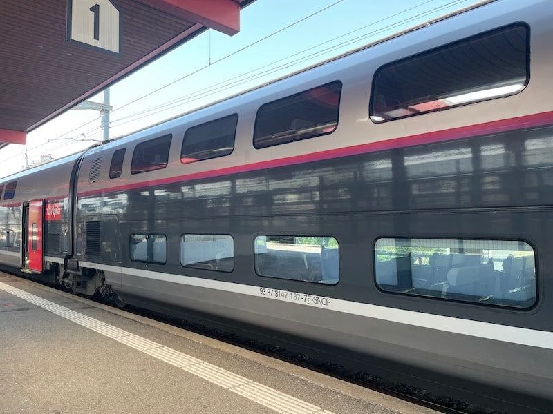 TGV Lyria train travel in France