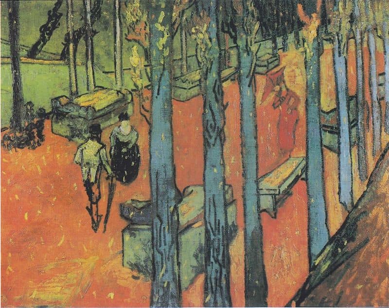 van Gogh Provence era painting - Les Alyscamps