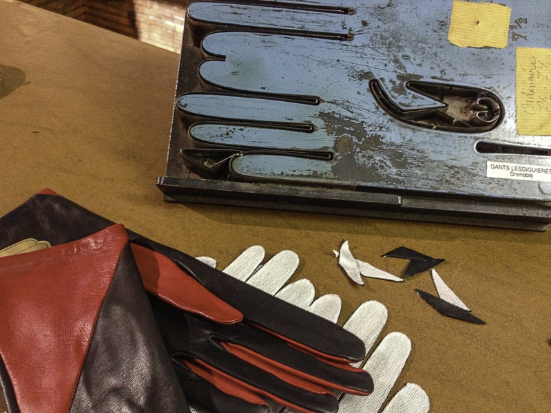 Metal plates used to shape gloves called iron hands