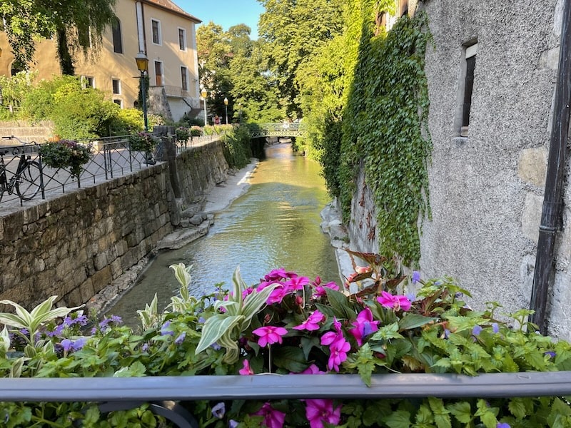 Annecy canals on a summer morning