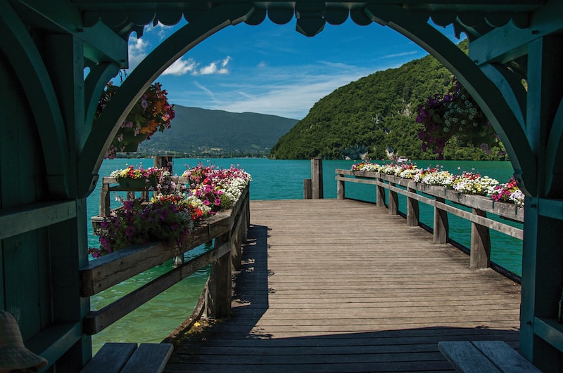 Annecy Talloires pier Annecy Talloires pier