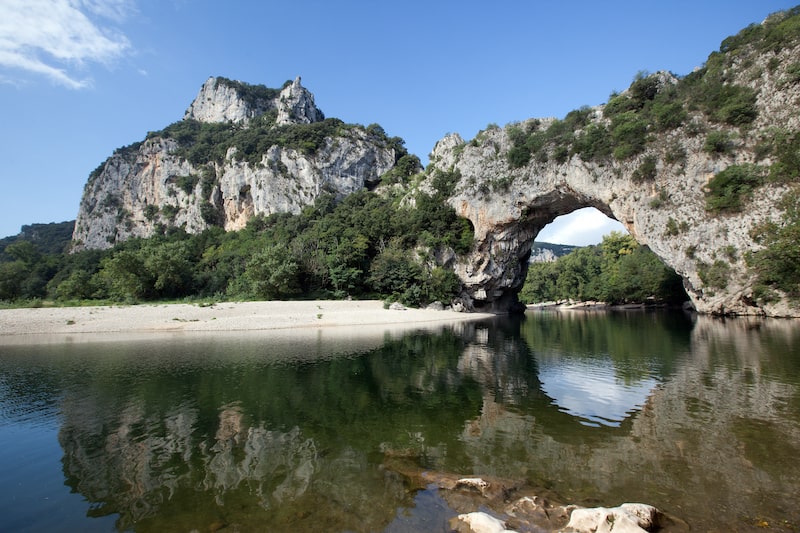 Vallon Pont d'Arc, a natural formation in the Ardeche in France