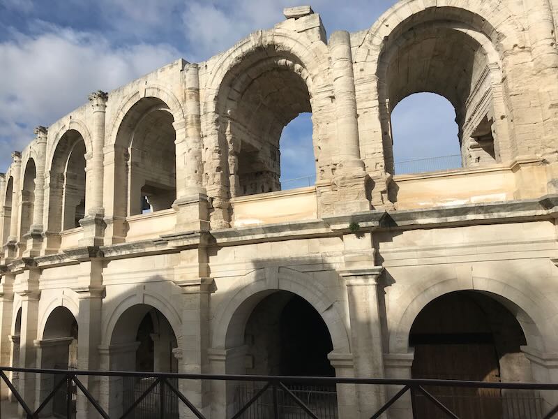 Roman Amphitheatre France in Arles -exterior Roman Amphitheatre France in Arles -exterior