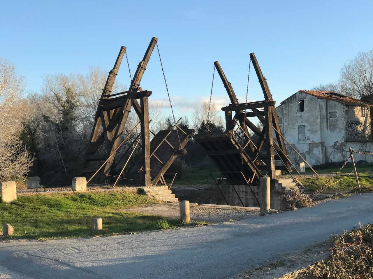 Photo of the bridge, one of the Provence locations for the famous works of van Gogh