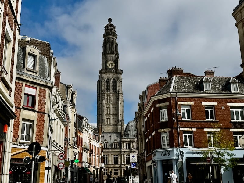 Arras belfry seen from the side