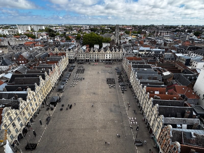 View of the Place des Heros in Arras