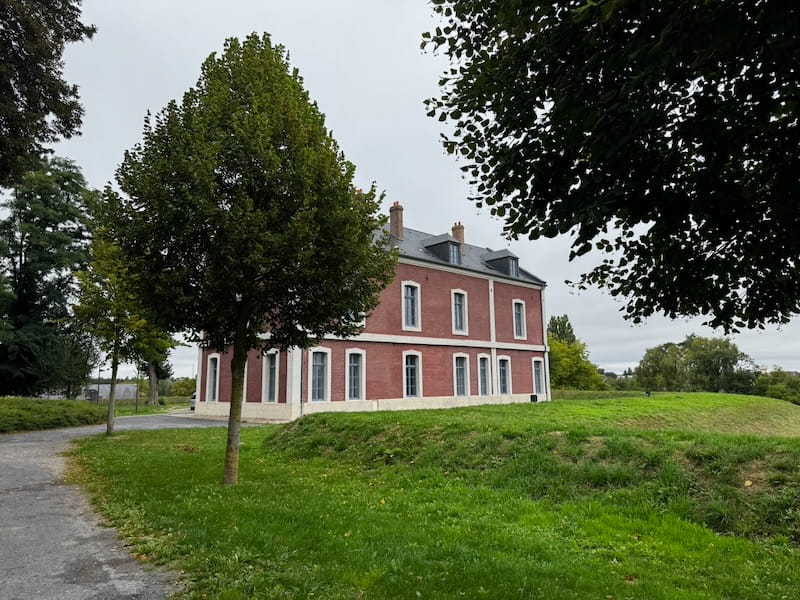 One of the buildings in the Arras Citadel transformed into apartments