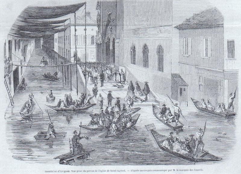 1856 Inondations d'Avignon