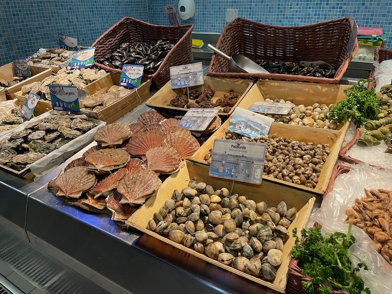 Les Halles fish stand, Avignon Provence Les Halles fish stand, Avignon Provence