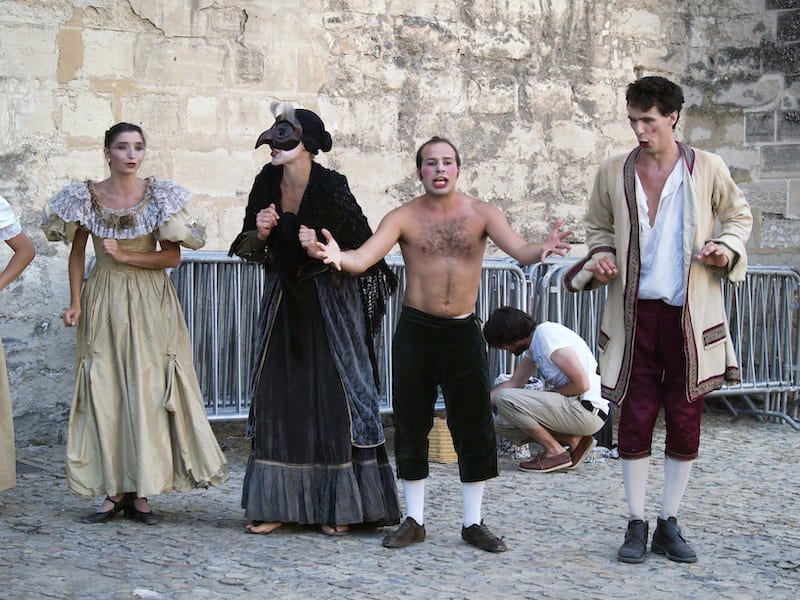 Avignon Theater Festival street theater
