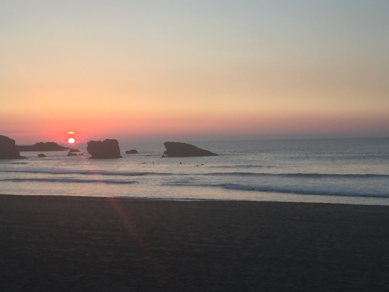 biarritz sunset