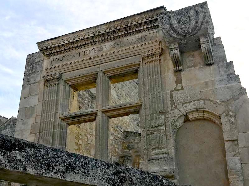 Roman ruins in Les Baux de Provence, France Roman ruins in Les Baux de Provence, France