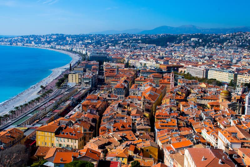 Nice, one of the main cities in France on the Mediterranean Nice, one of the main cities in France on the Mediterranean