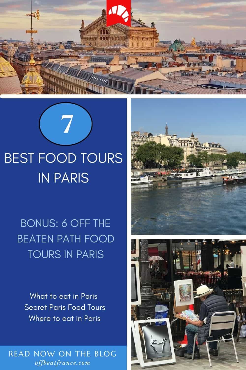 Best food tours in Paris pin