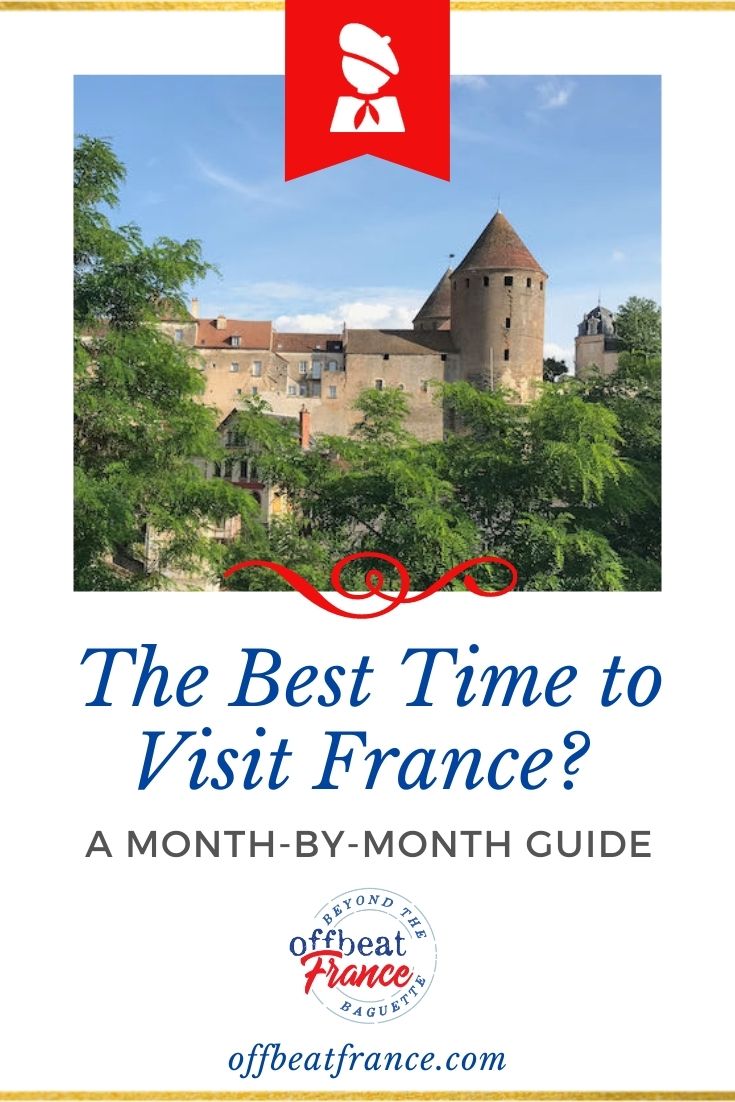 best time to visit france pin
