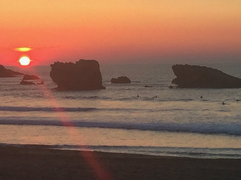 Surfing is hugely popular along the French Basque coast