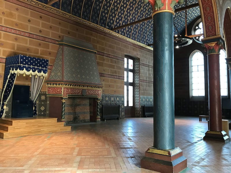 The huge hall of the Etats Generaux at Blois, one of the royal Loire chateaux