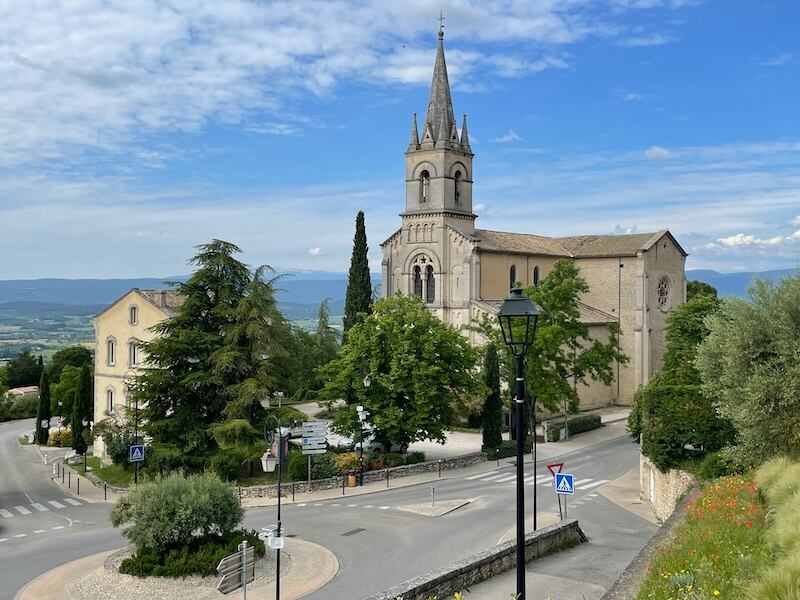 View of the so-called New Church of Bonnieux, built in 1870 View of the so-called New Church of Bonnieux, built in 1870