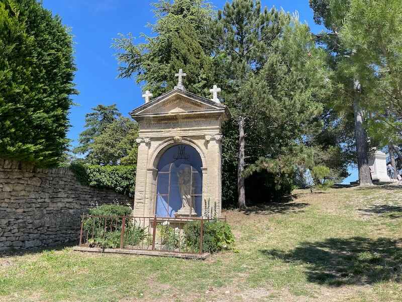 13th-century Virgin with child oratory at top of hill in Bonnieux, Luberon 13th-century Virgin with child oratory at top of hill in Bonnieux, Luberon