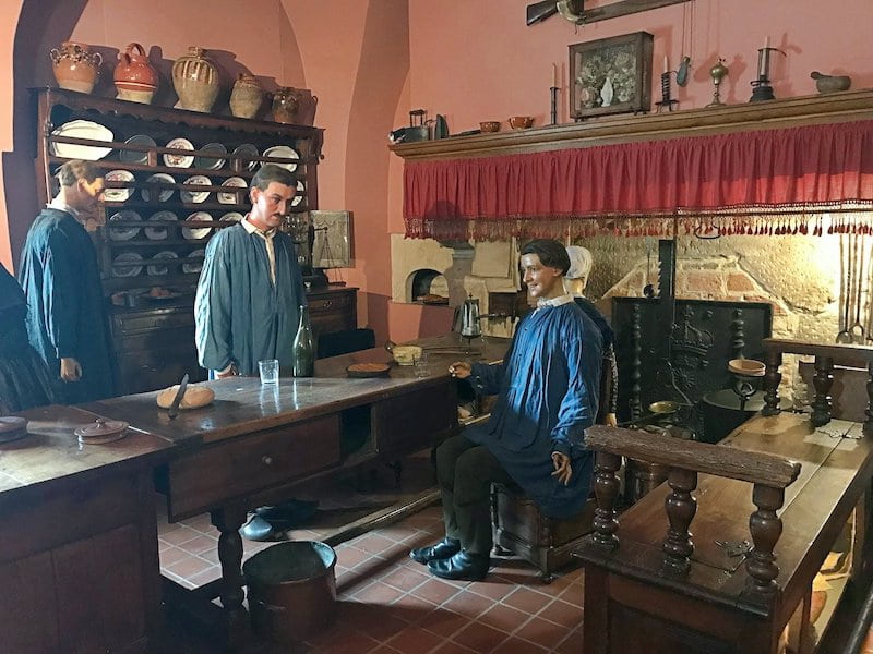 Scenes and costumes at Dijon Museum of Burgundian Life