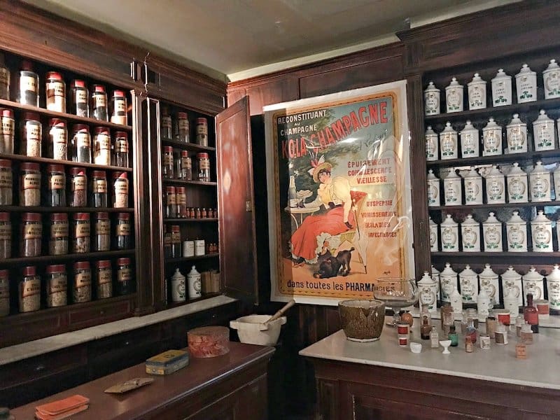 Pharmacy in Burgundian life museum dijon