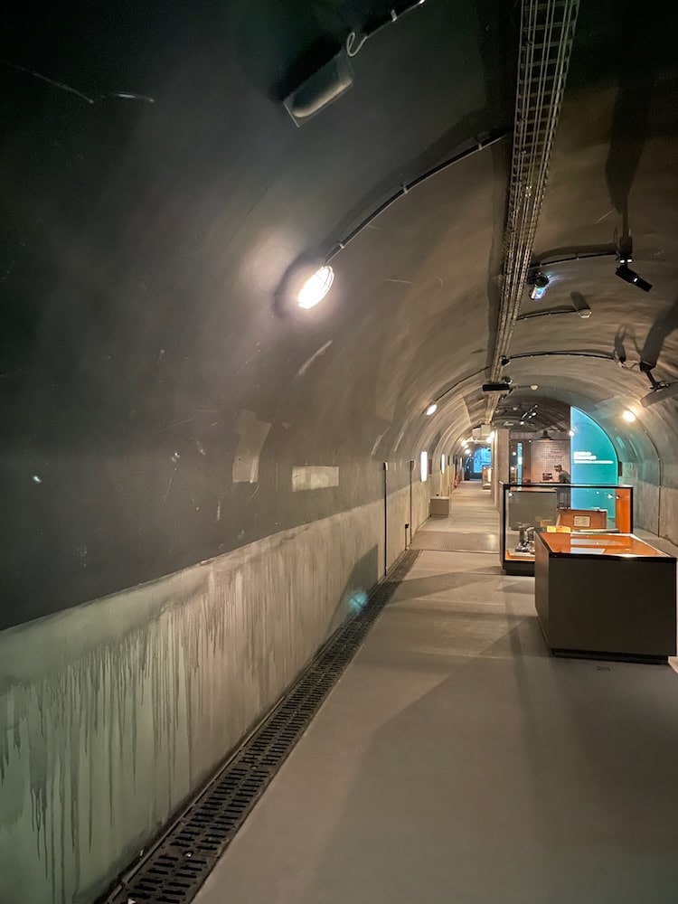 Restored German bunker in the Caen Memorial