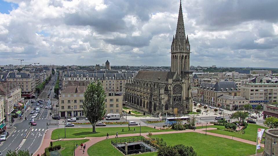 Saint-Pierre church in Caen, Normandy