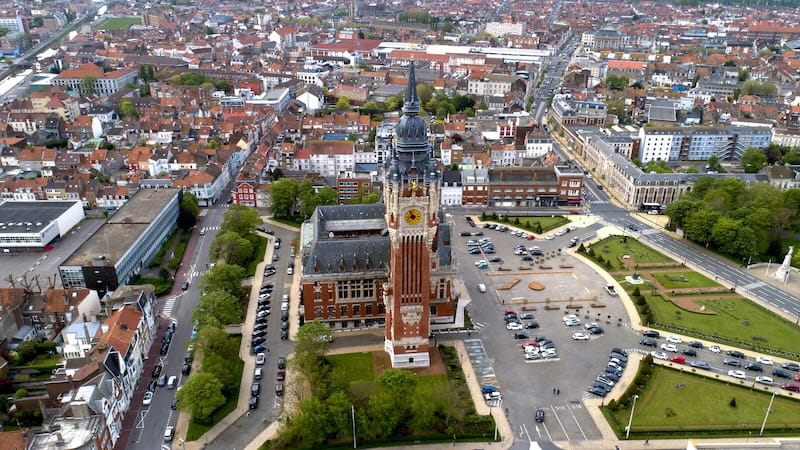 Calais seen from the air