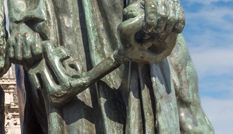 Calais burghers with keys