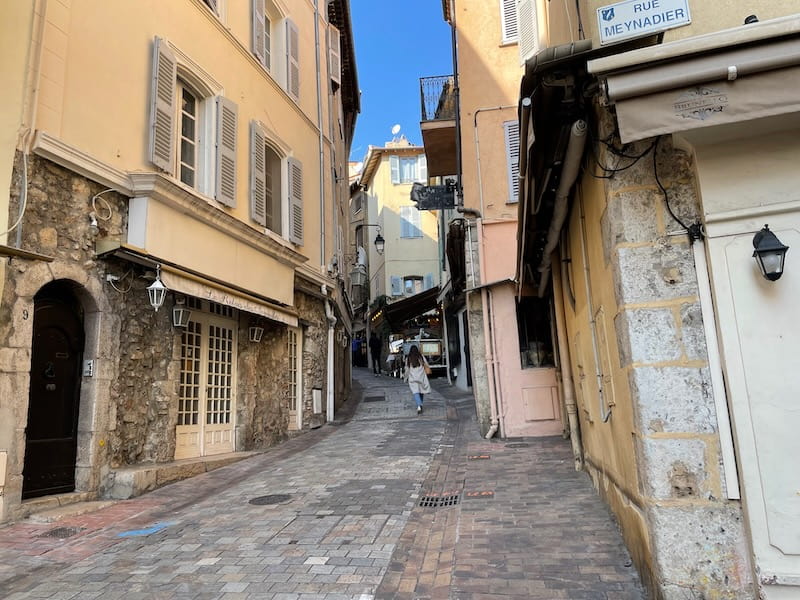Old town of Cannes in southern France