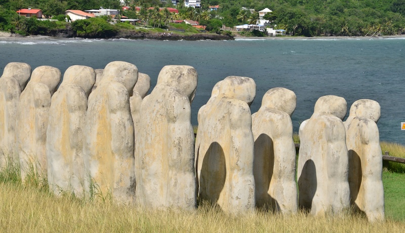 Slave memorial of Cap Anse Cafard in Martinique