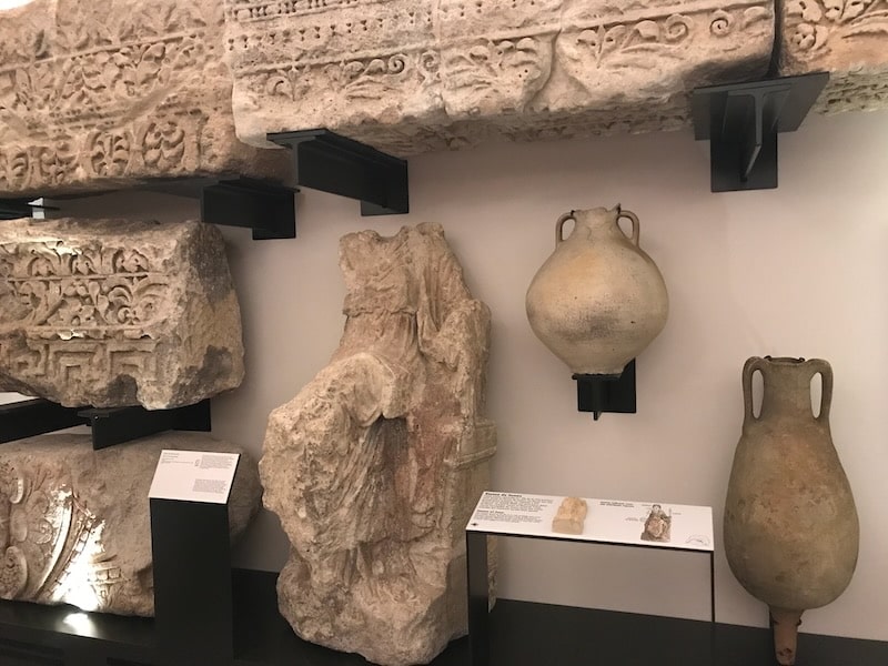 Roman ruins exhibited at the Carnavalet Museum in Paris