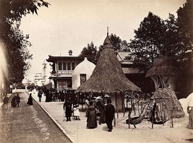 Central African village at 1889 Exposition