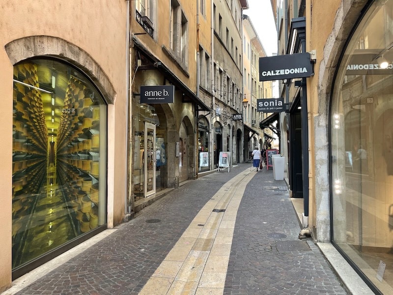 Old town of Chambery, in the Savoie, France
