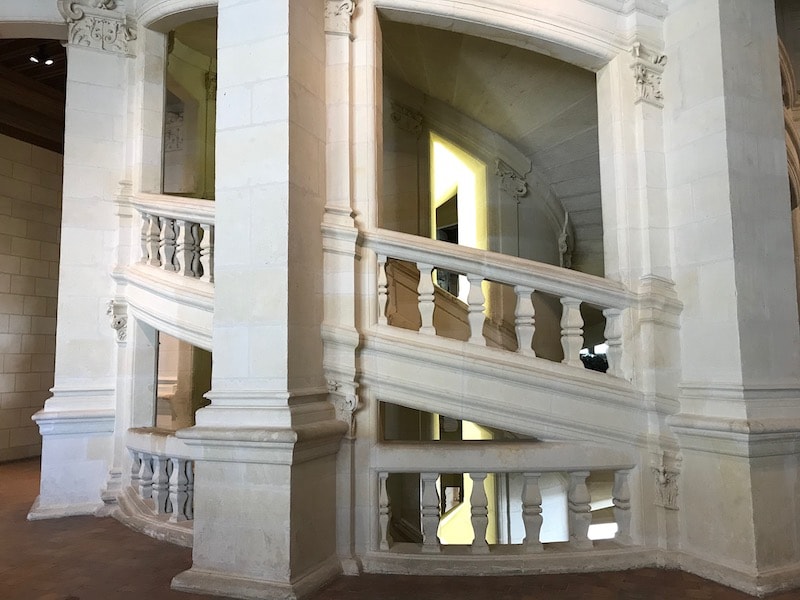 Double helix stairway at Chambord, France's largest castle Double helix stairway at Chambord, France's largest castle