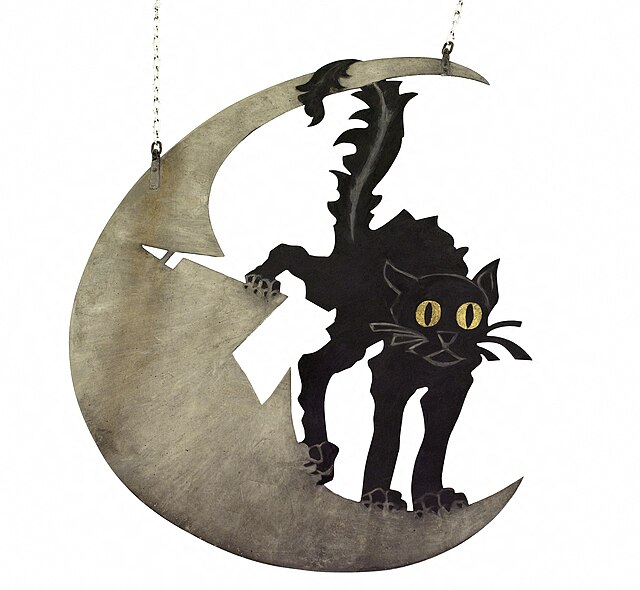 Chat noir emblem at the Carnavalet Museum Paris