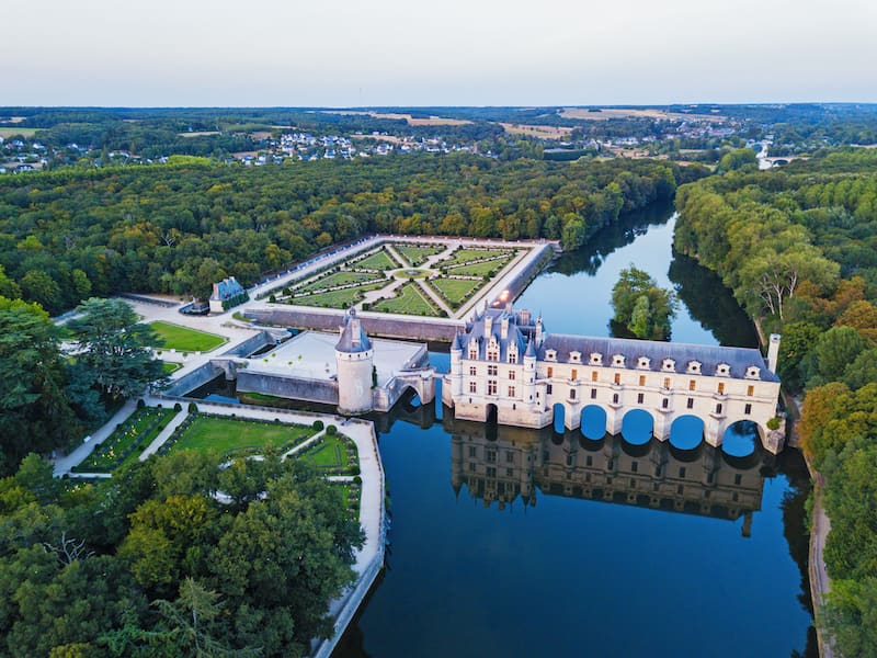 Chenonceau from the air