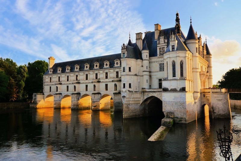 Chenonceau Castle over the river