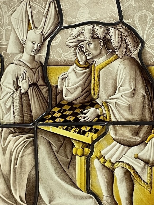 Chess players at Cluny Museum
