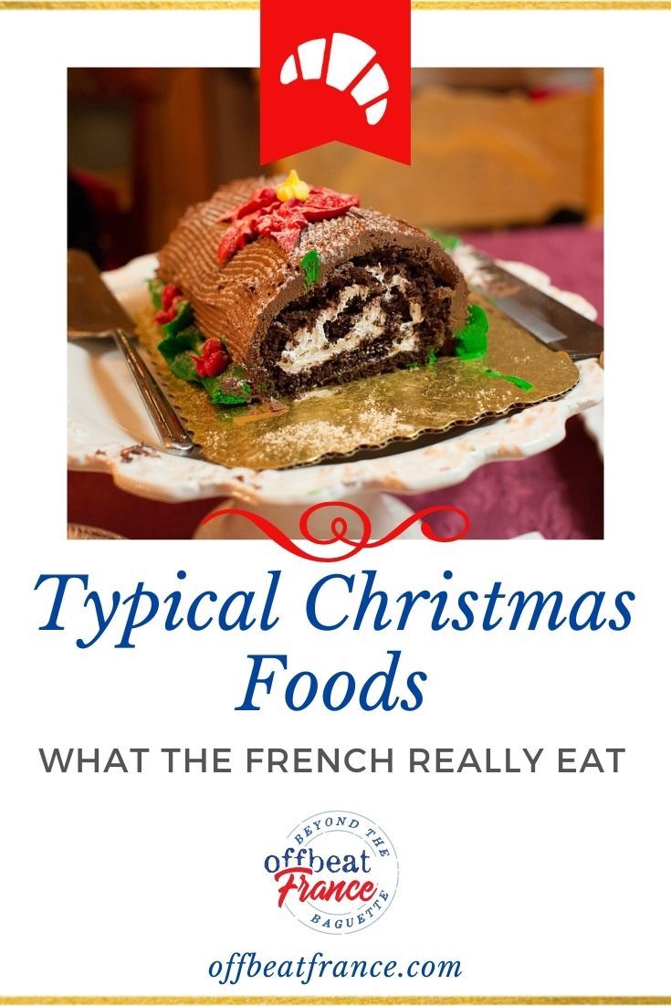 French Christmas foods pin