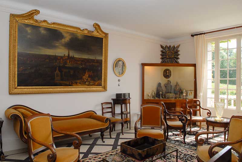 Charle de Gaulle living room at La Boisserie Charle de Gaulle living room at La Boisserie