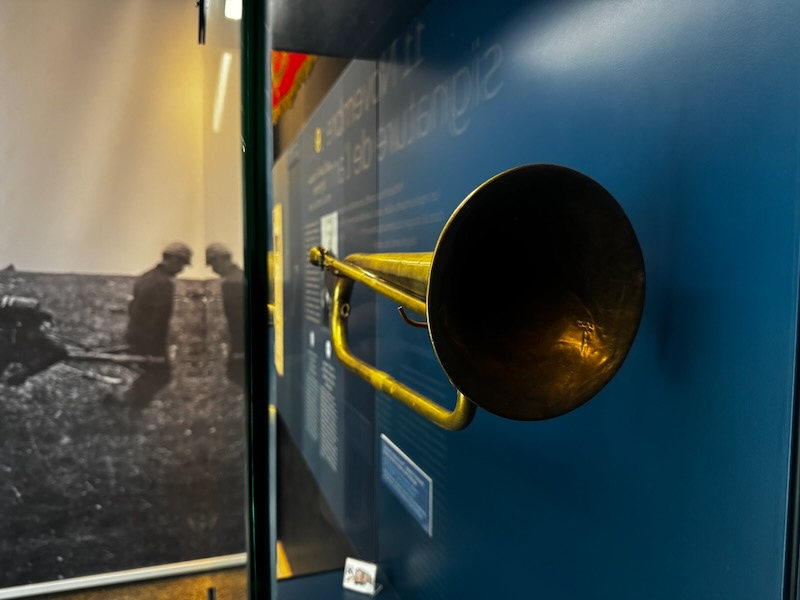 Bugle used to communicate during World War I