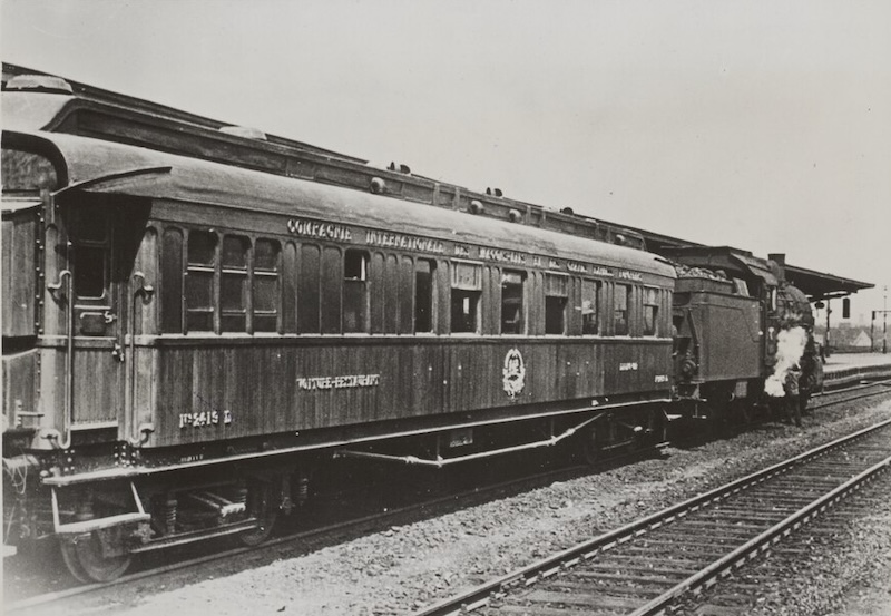 Compiegne armistice wagon on its way to Germany under Hitler's orders