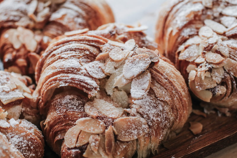 Almond croissants - an occasional French pastry breakfast