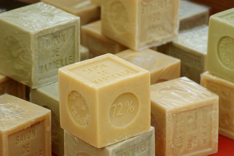 Cubes of Marseilles soap